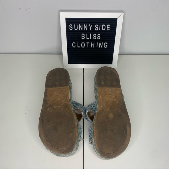 Zodiac Izzy Women’s Teal Blue Platform Sandals Size 10 - Picture 8 of 14